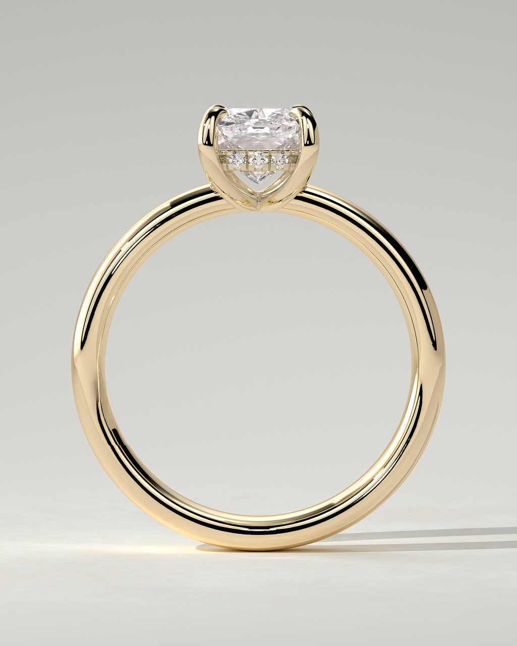 Cora Solitaire Cushion Ring