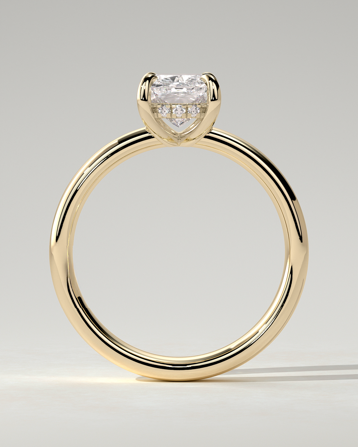 Cora Solitaire Cushion Ring