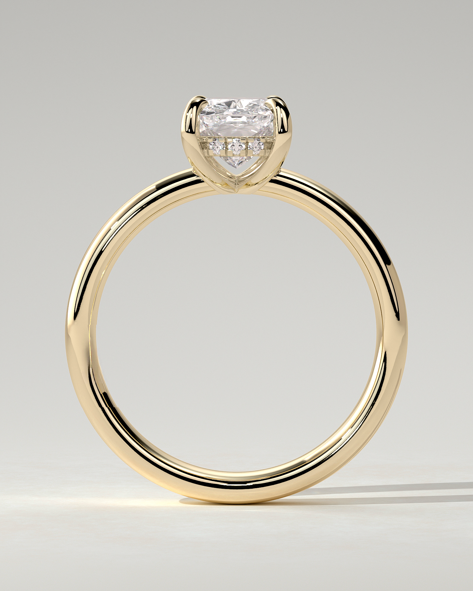Cora Solitaire Cushion Ring