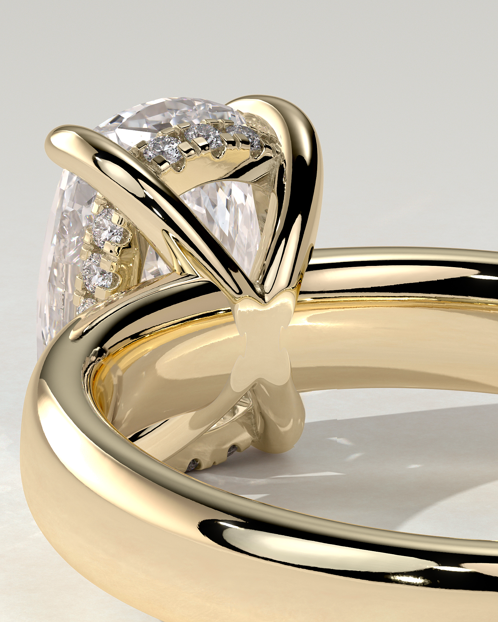 Cora Solitaire Cushion Ring