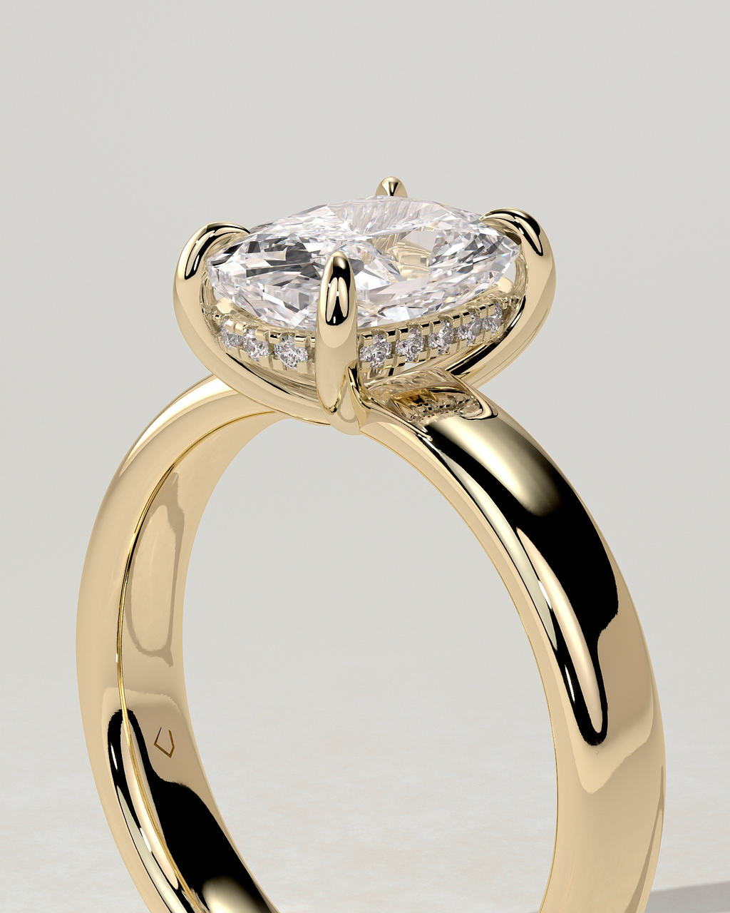 Cora Solitaire Cushion Ring