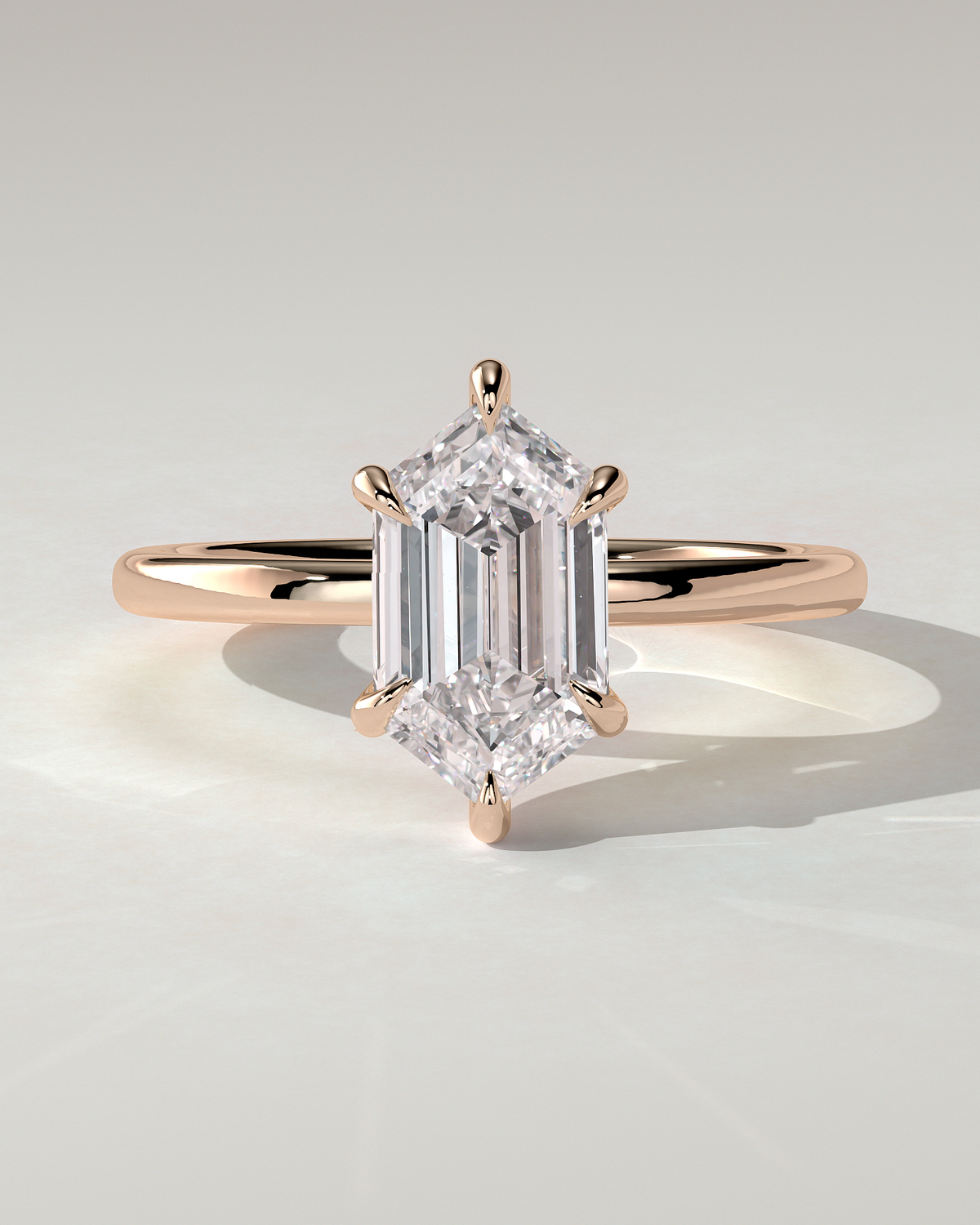 Cynthia Solitaire Round Ring