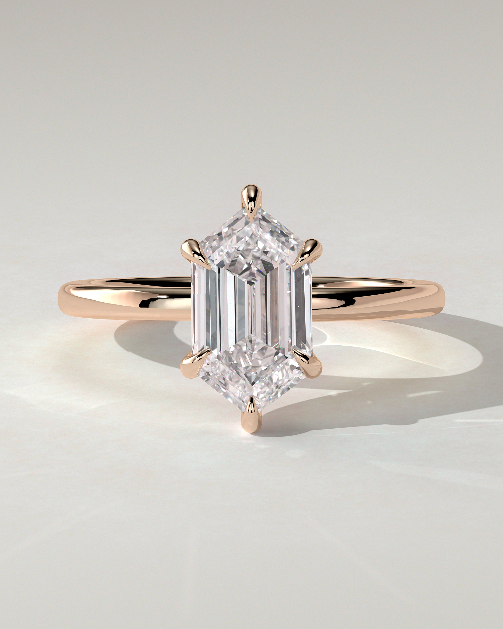 Cynthia Solitaire Round Ring