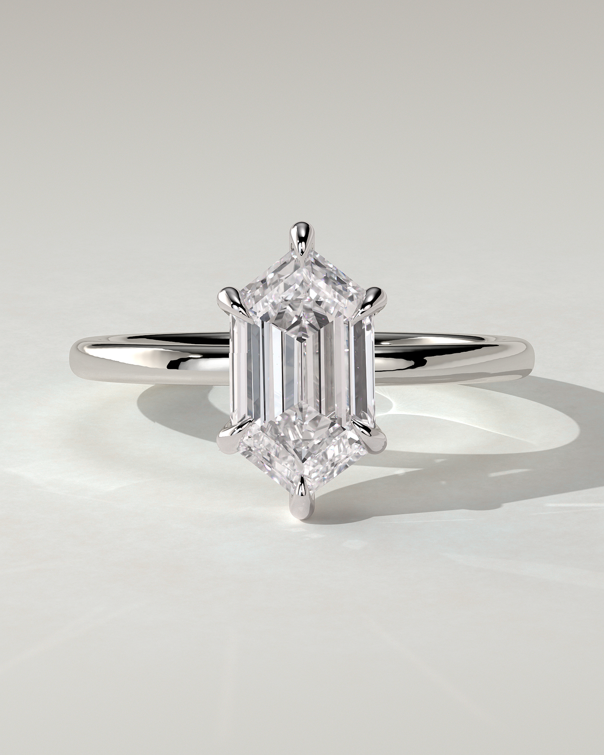 Cynthia Solitaire Round Ring