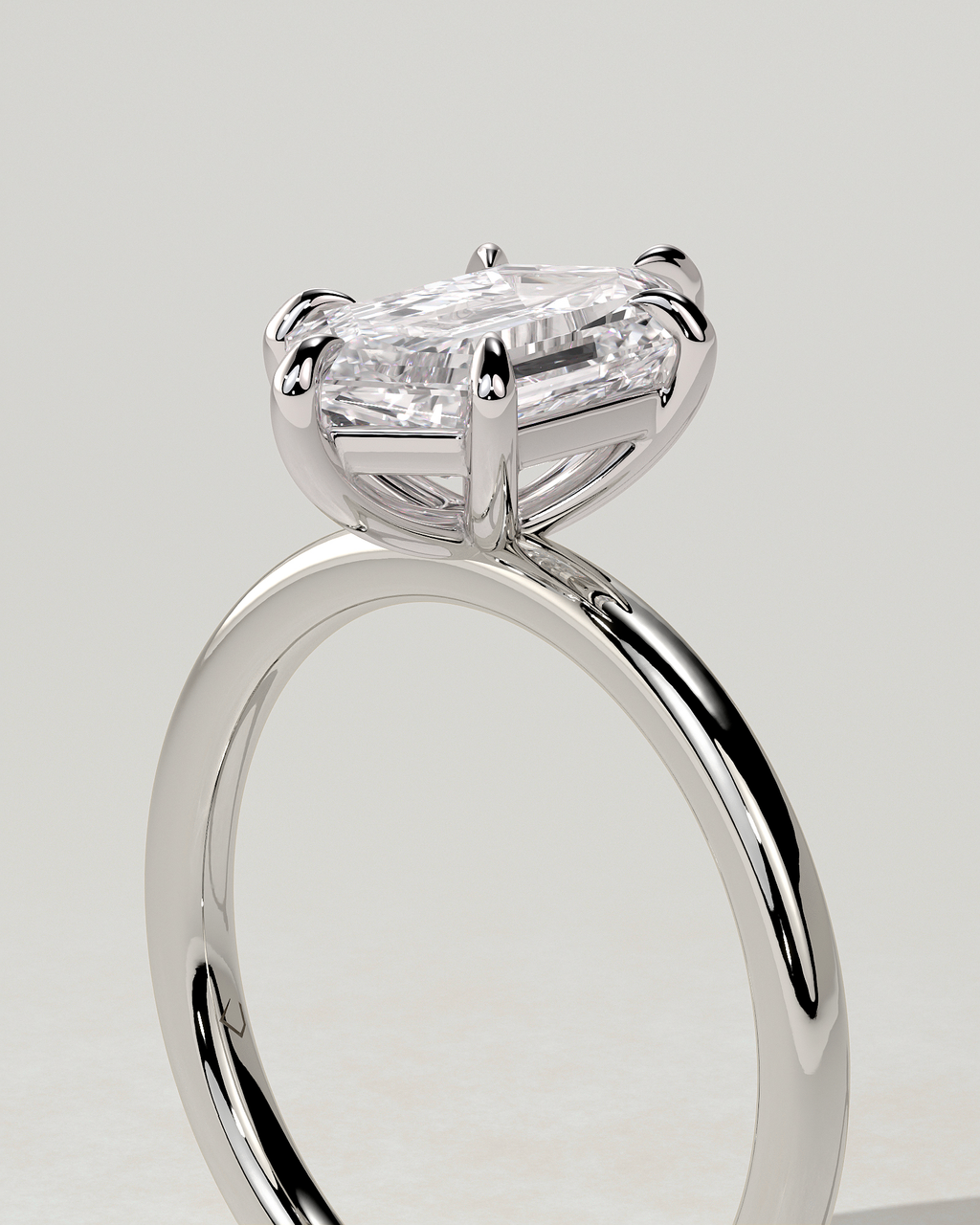 Cynthia Solitaire Round Ring