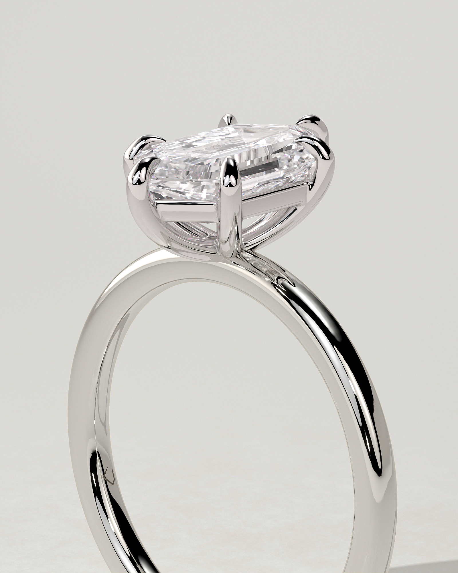 Cynthia Solitaire Round Ring