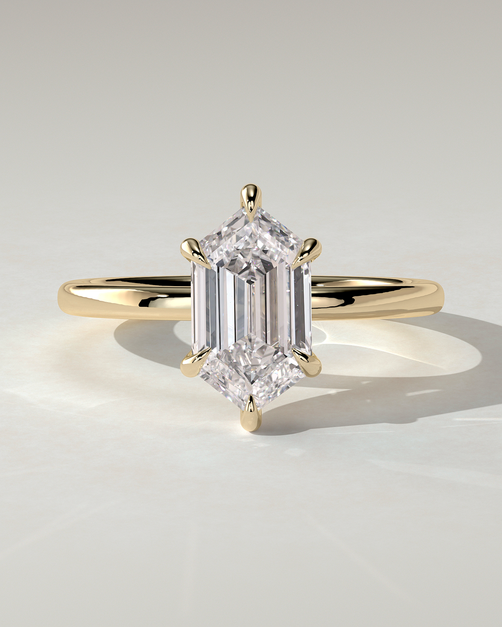 Cynthia Solitaire Round Ring