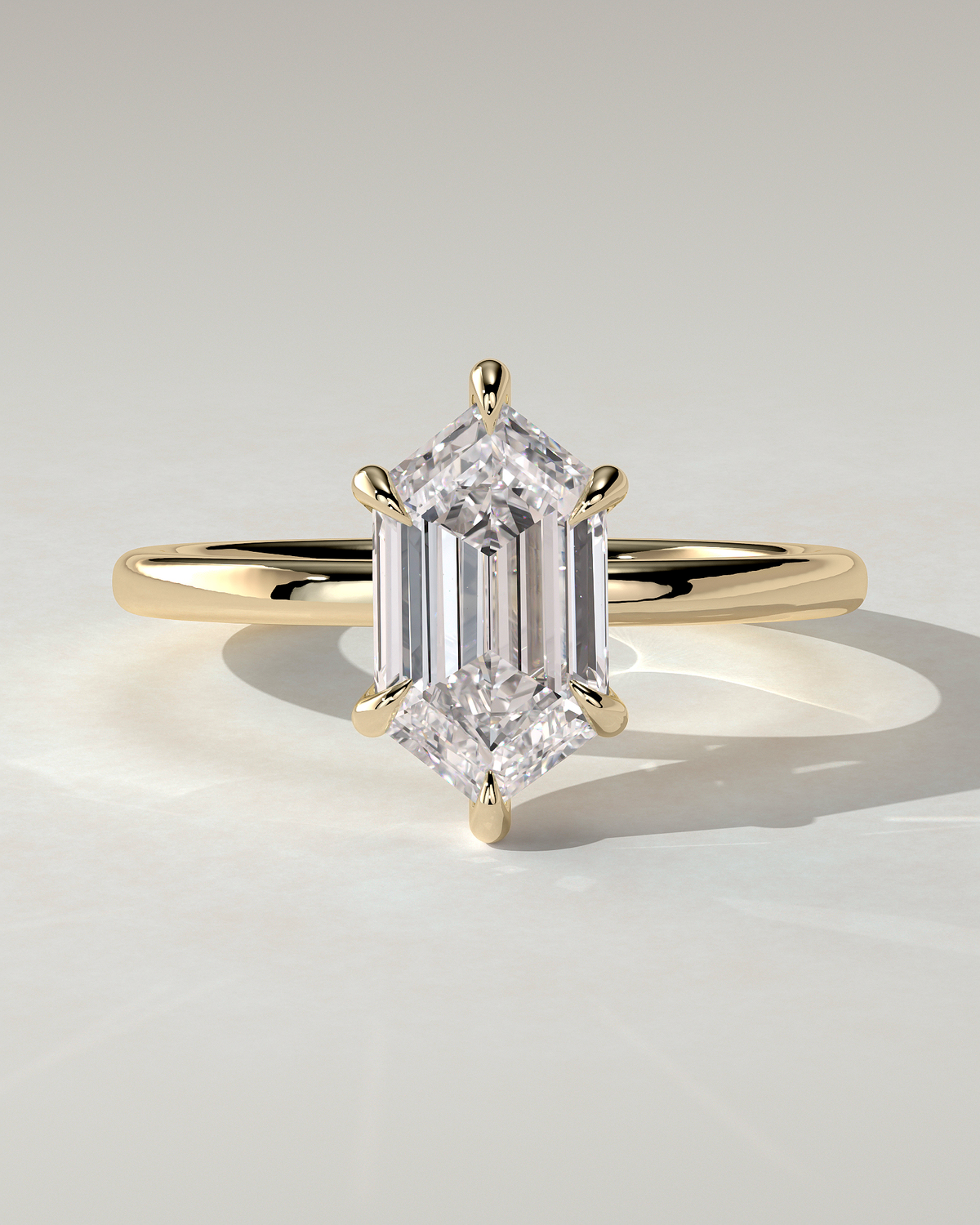 Cynthia Solitaire Round Ring