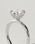Dahlia Solitaire Round Ring