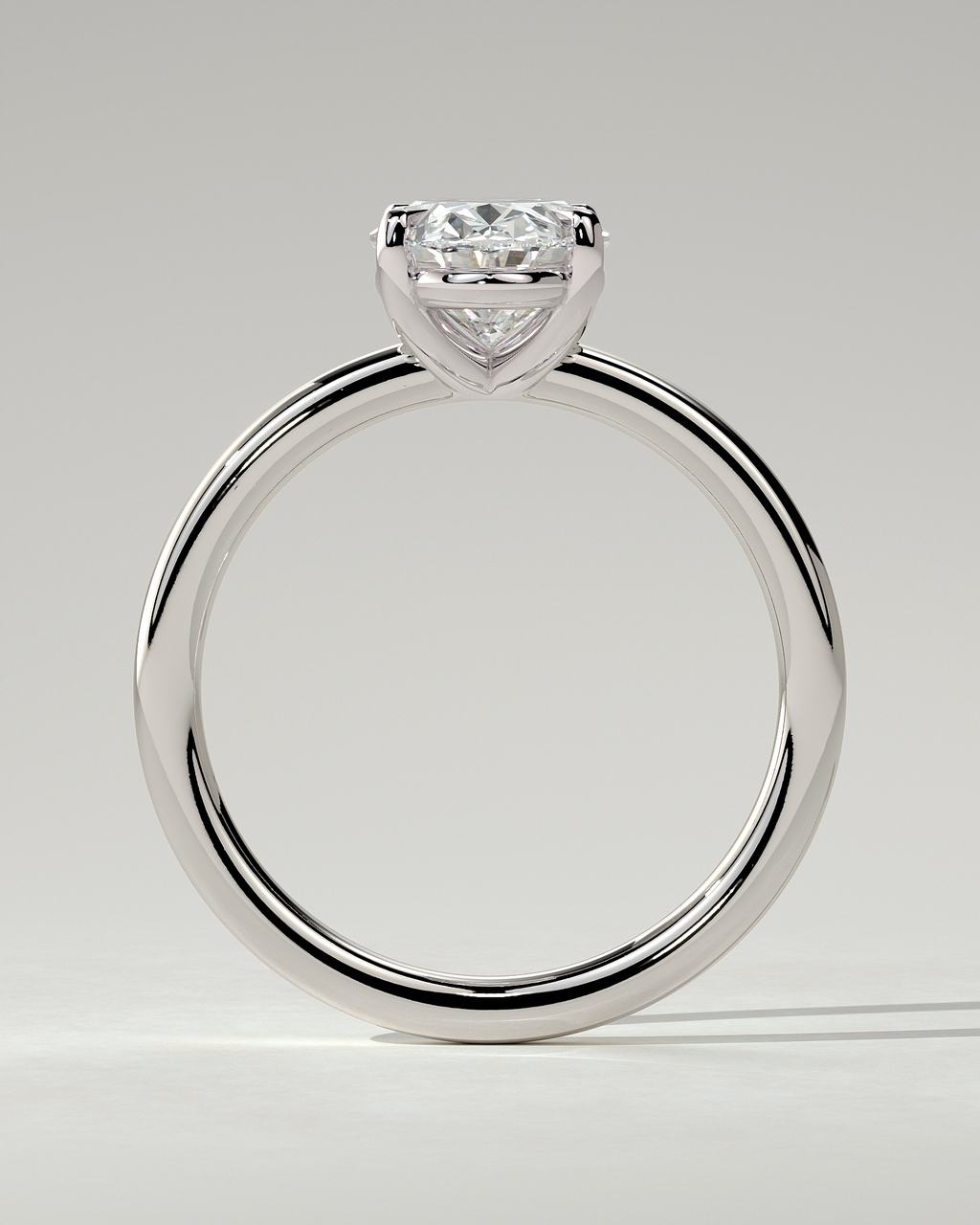 Daisy Solitaire Oval Ring