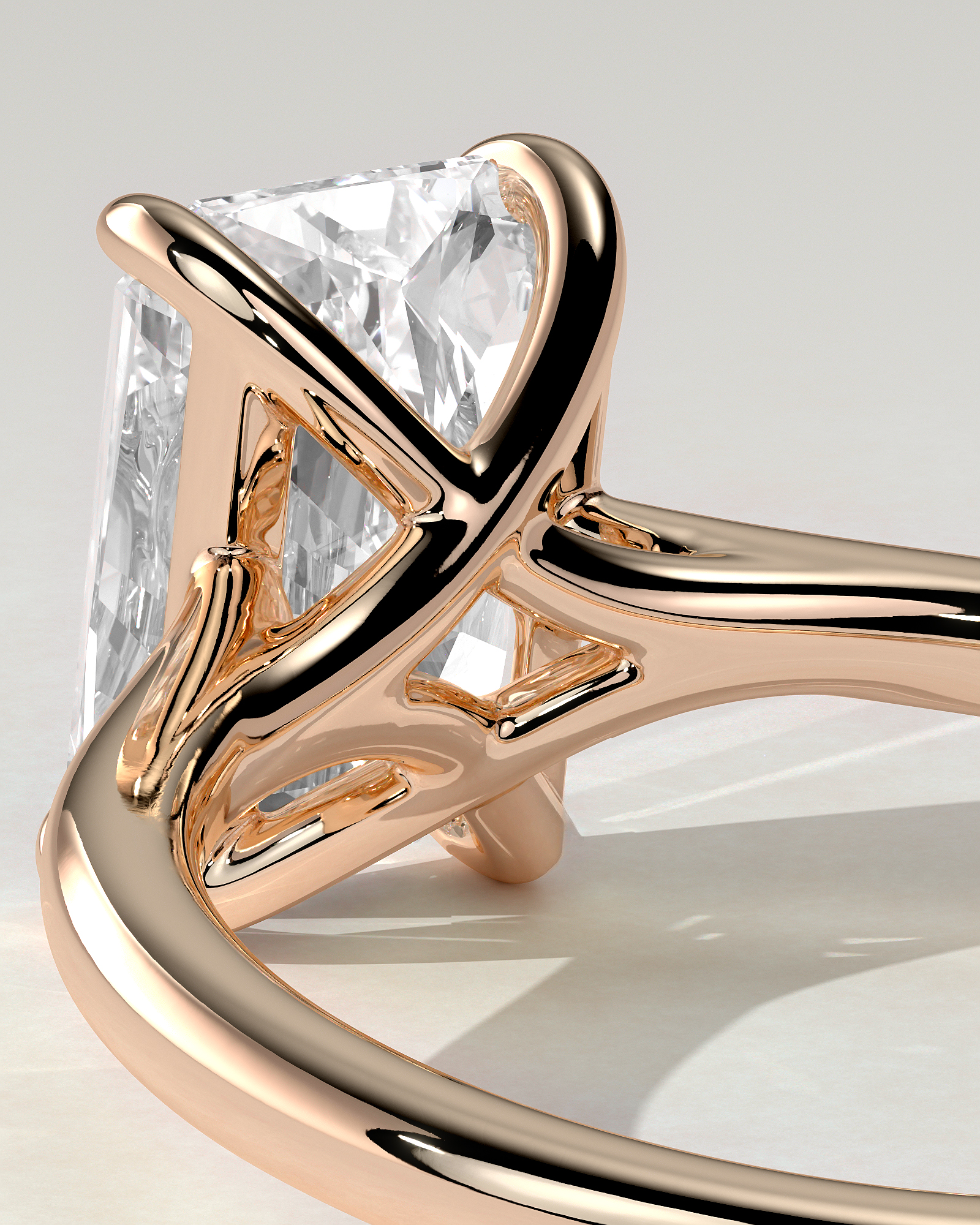 Dakota Solitaire Radiant Ring