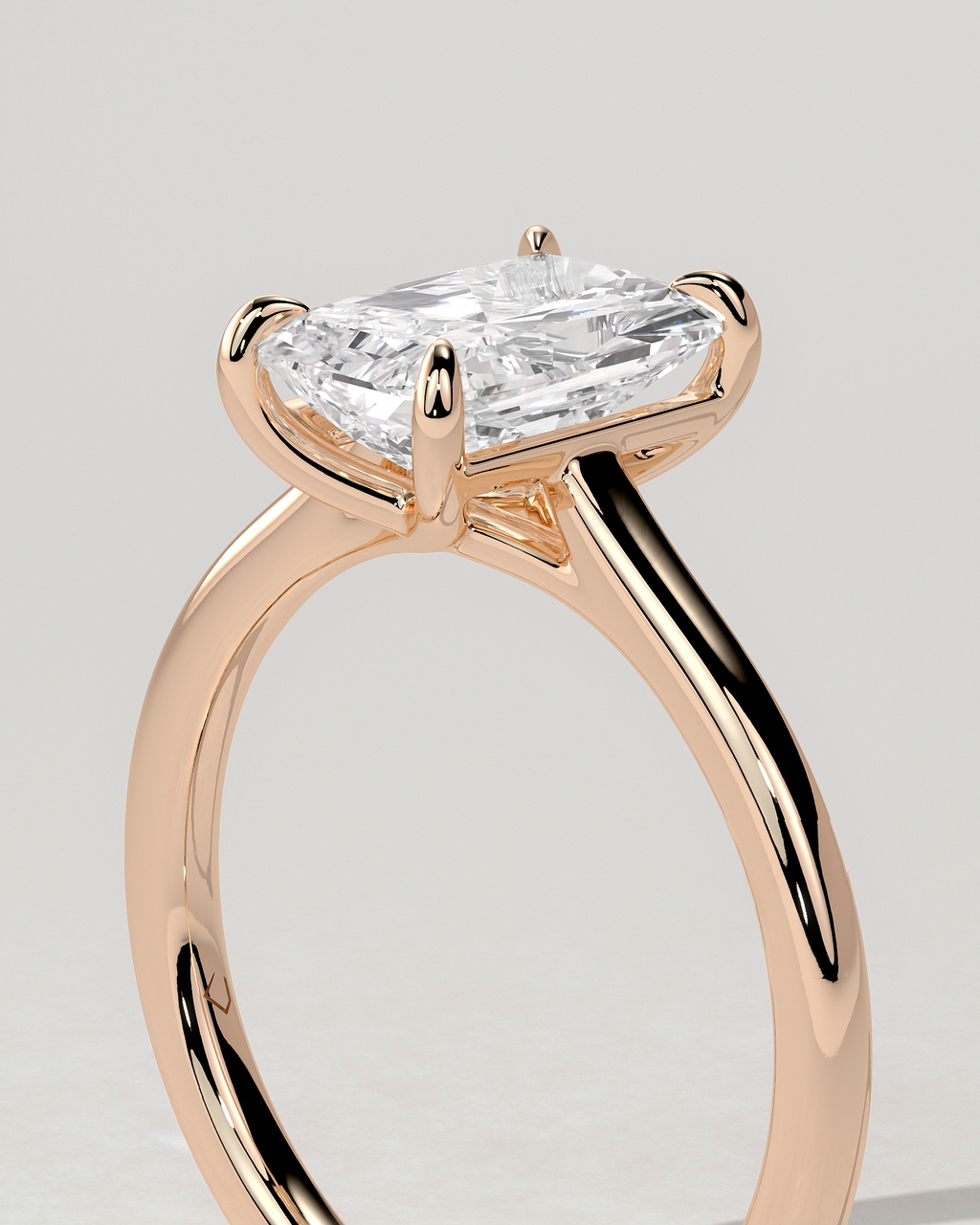 Dakota Solitaire Radiant Ring