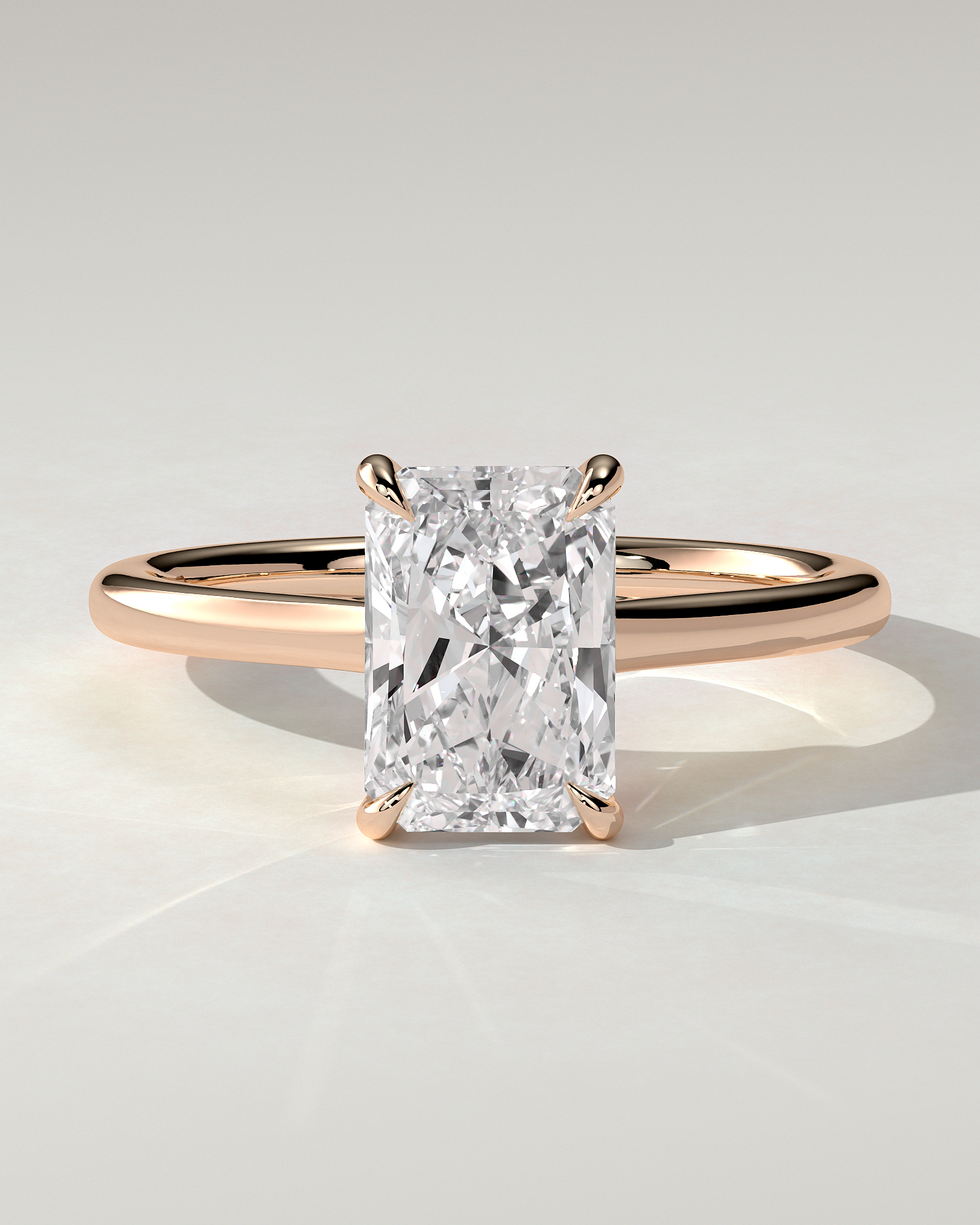 Dakota Solitaire Radiant Ring