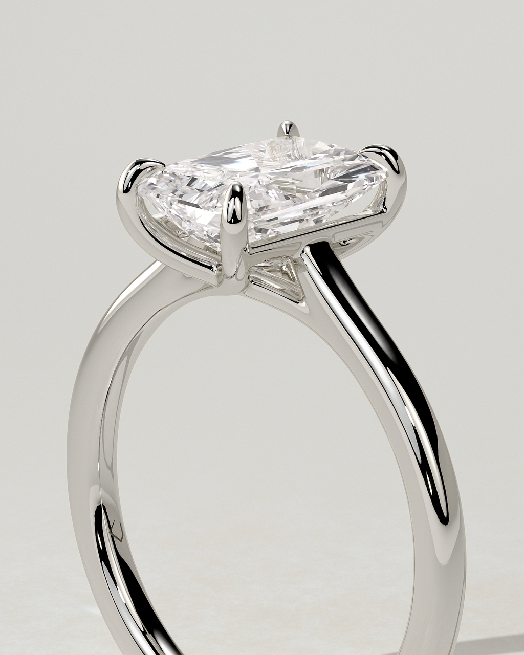 Dakota Solitaire Radiant Ring