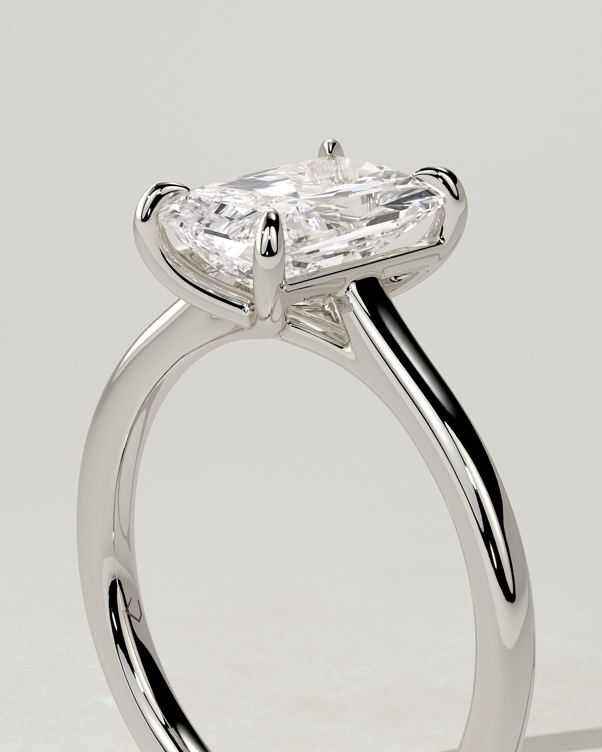 Dakota Solitaire Radiant Ring