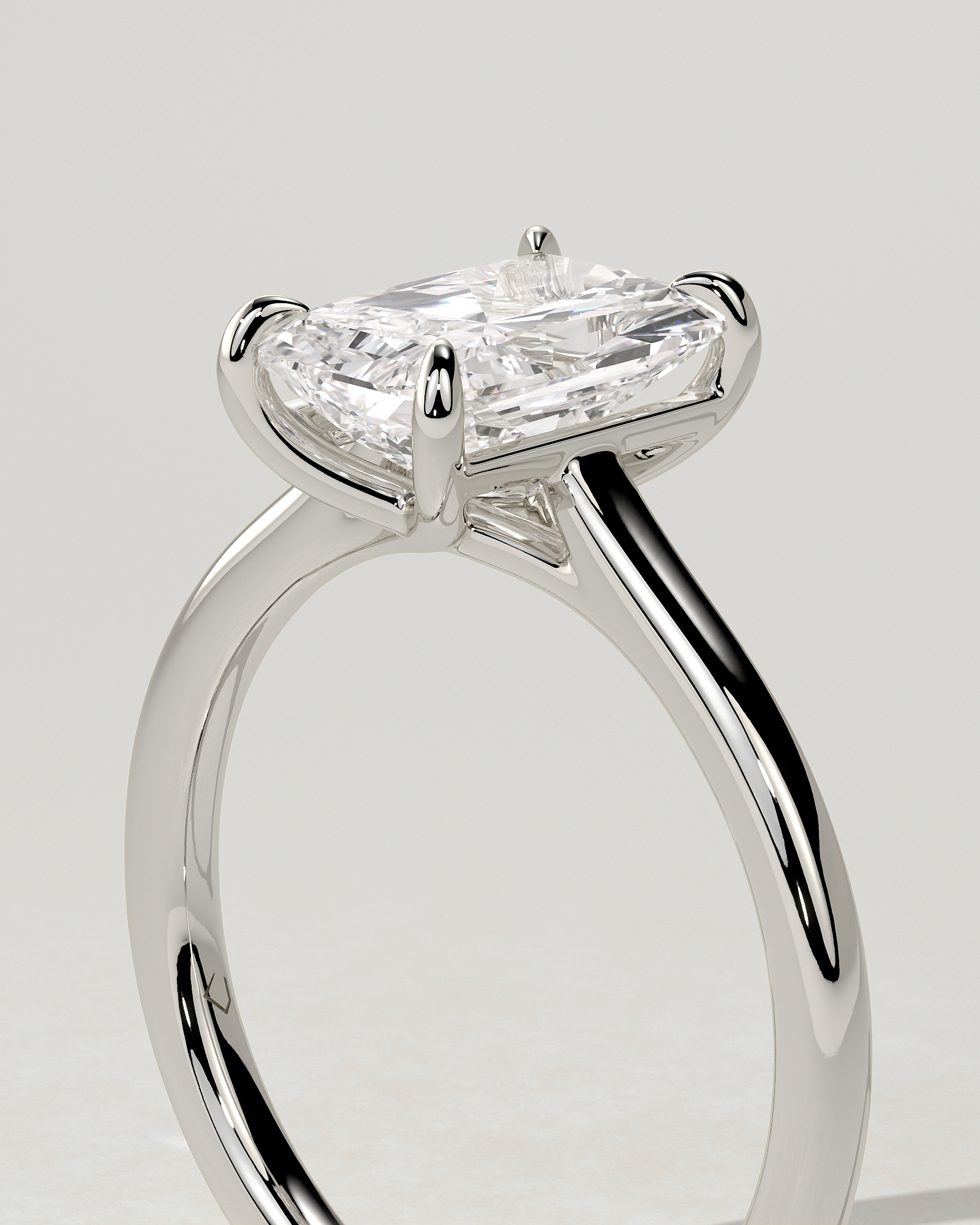 Dakota Solitaire Radiant Ring