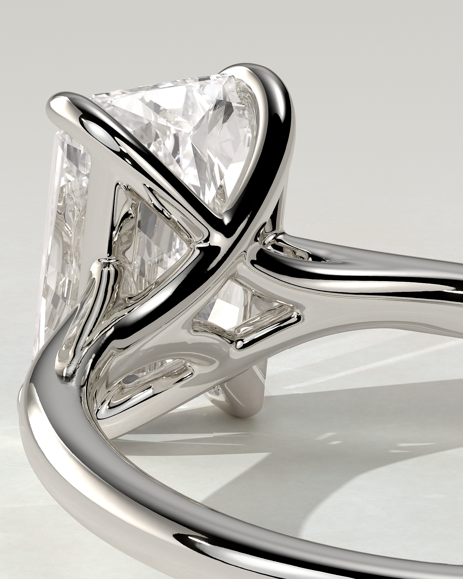 Dakota Solitaire Radiant Ring