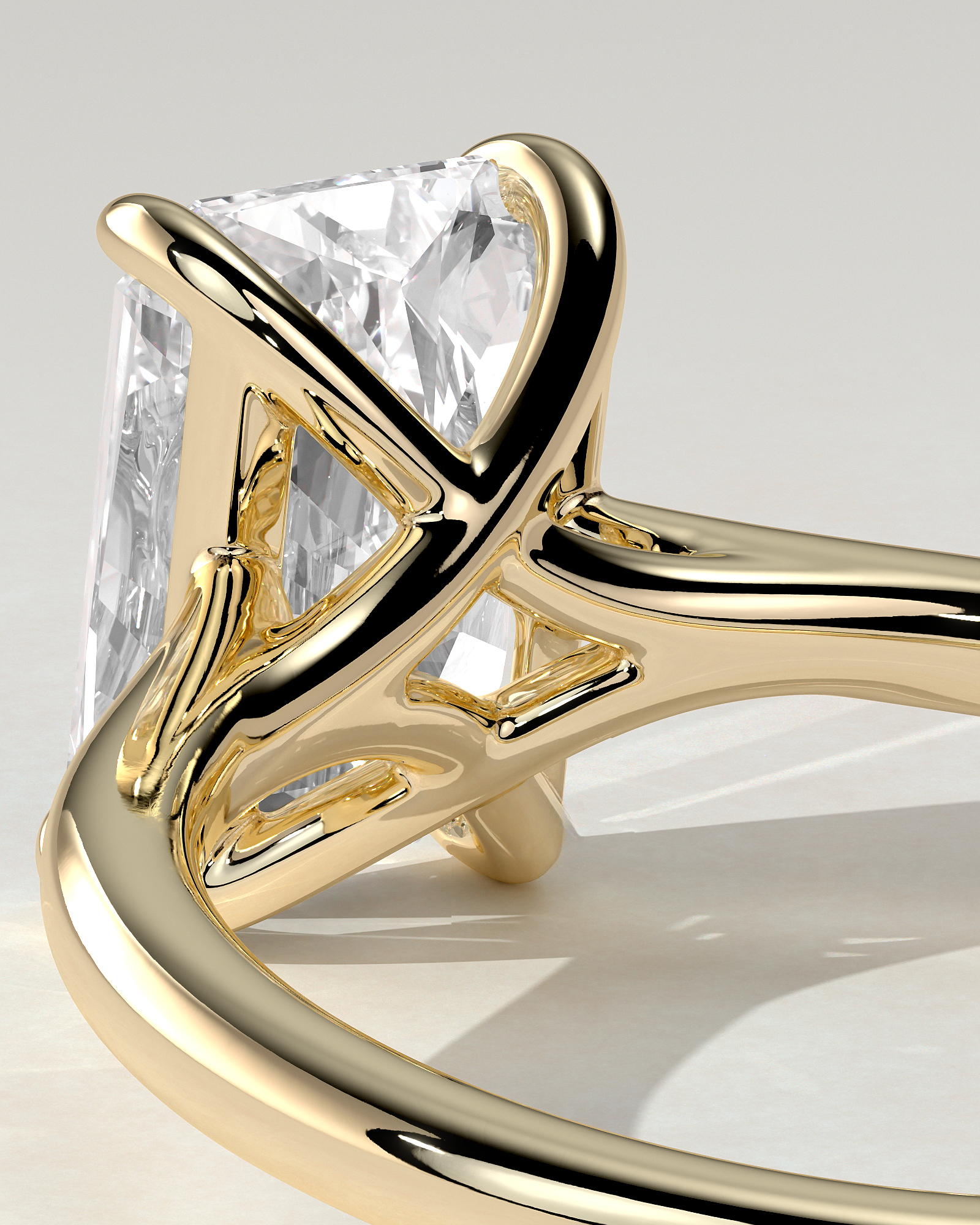 Dakota Solitaire Radiant Ring