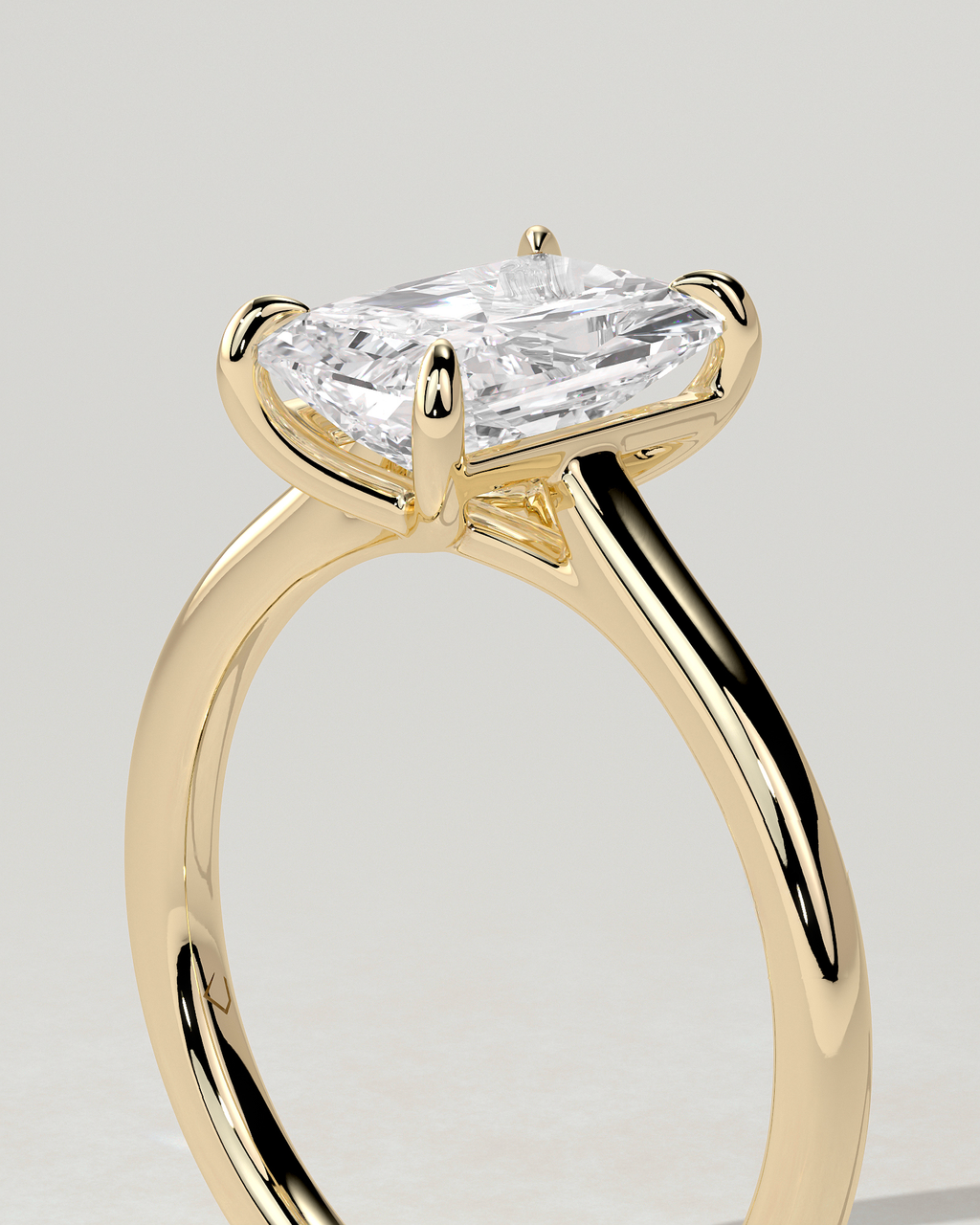 Dakota Solitaire Radiant Ring