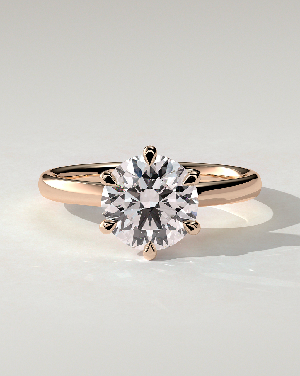 Daniela Solitaire Round Ring