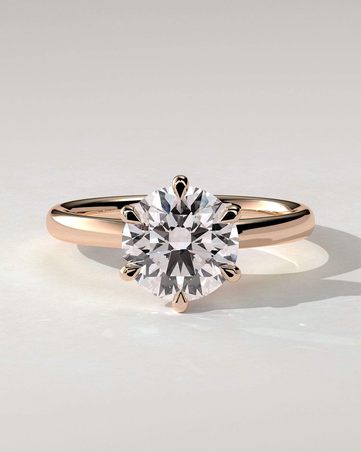 Daniela Solitaire Round Ring