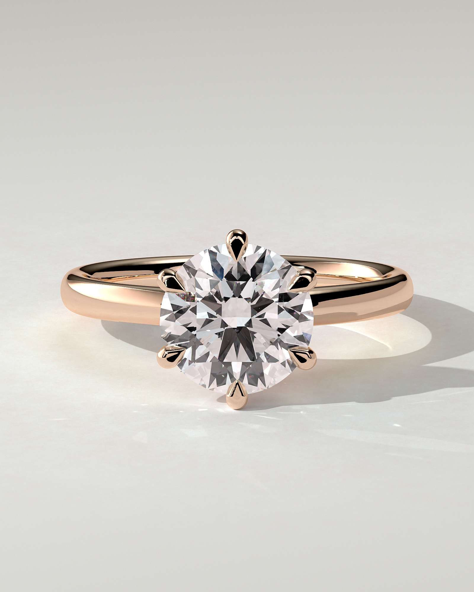 Daniela Solitaire Round Ring
