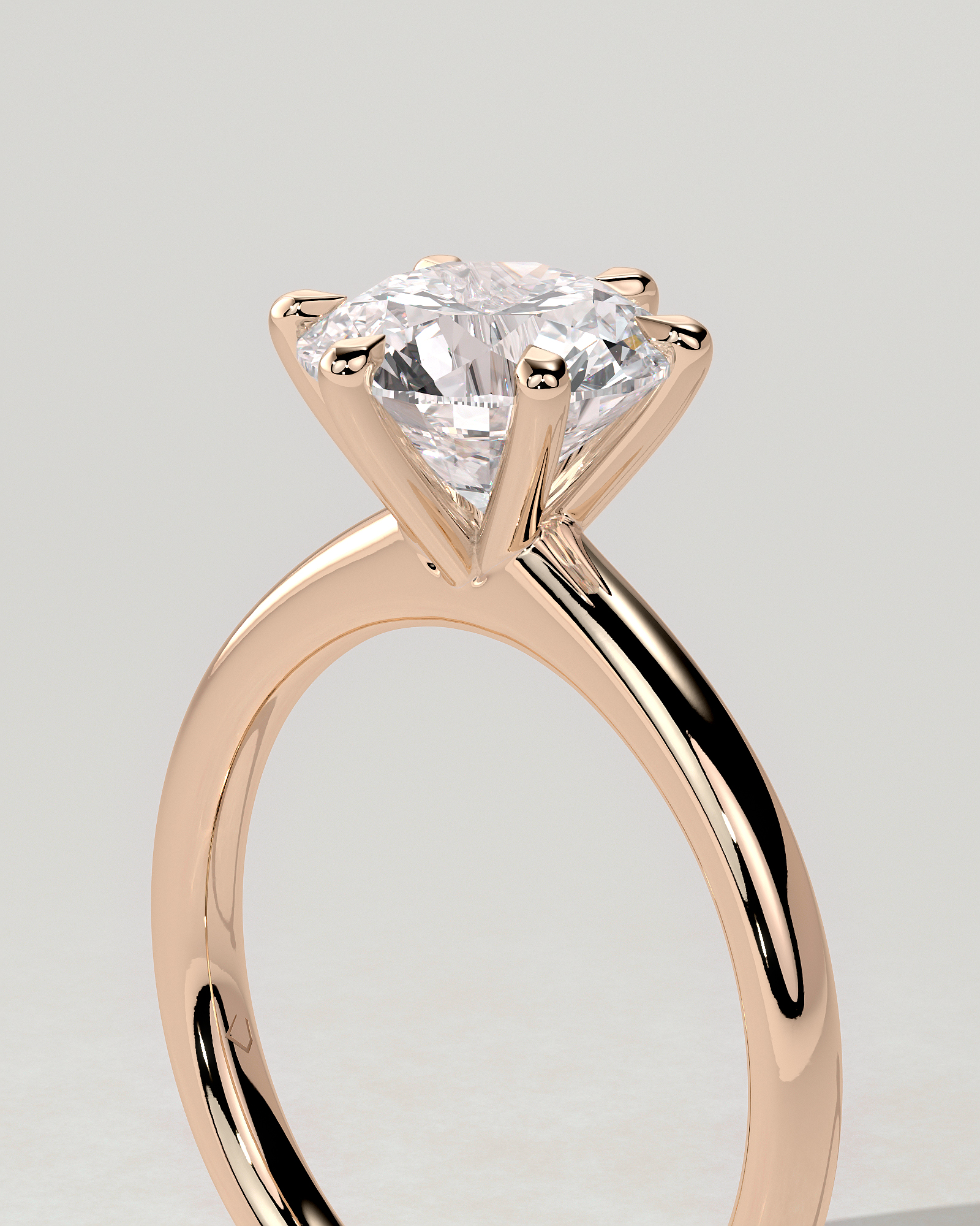 Daniela Solitaire Round Ring