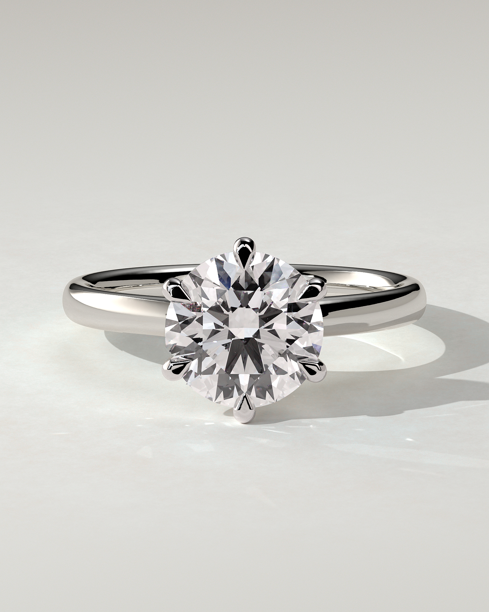 Daniela Solitaire Round Ring