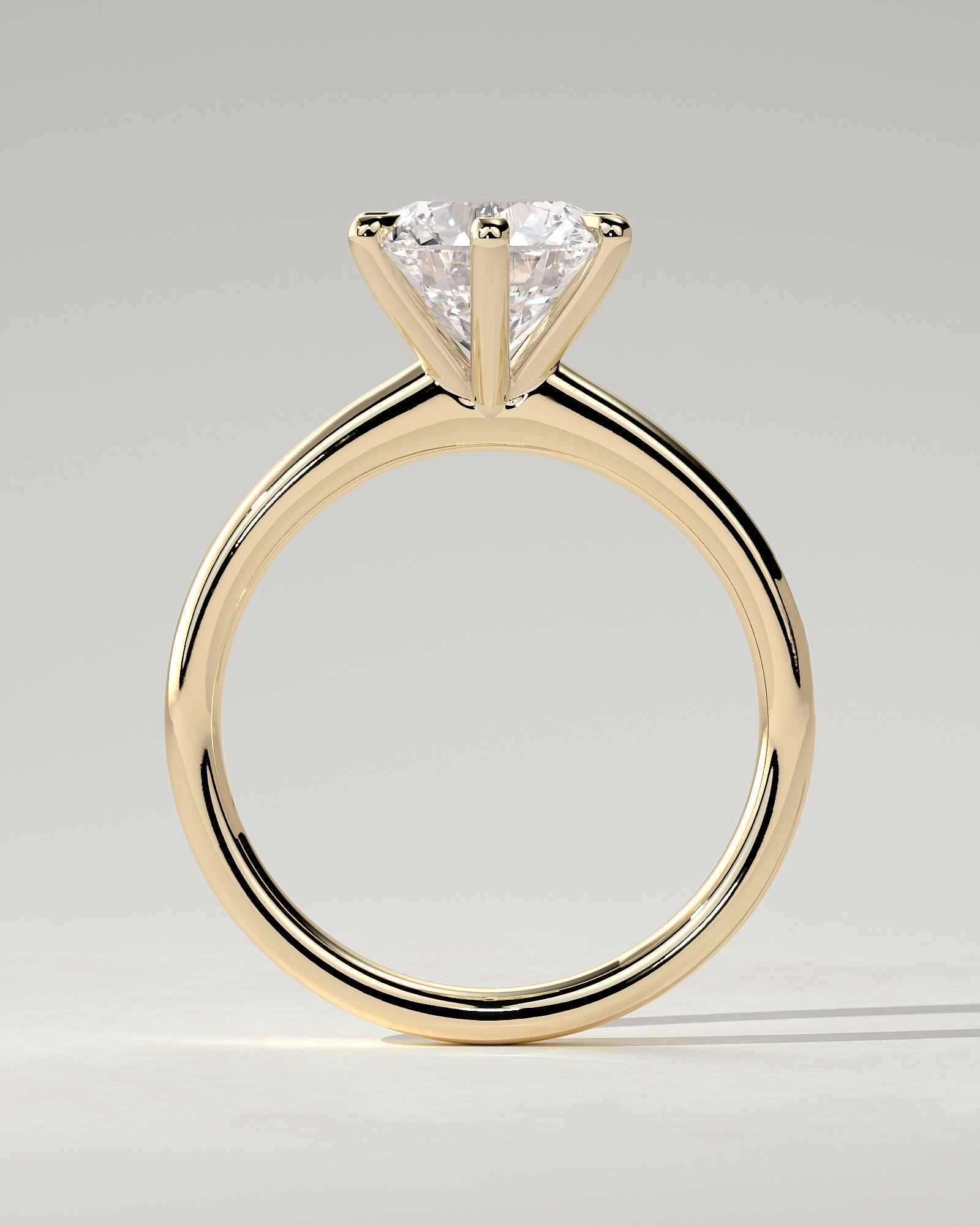 Daniela Solitaire Round Ring