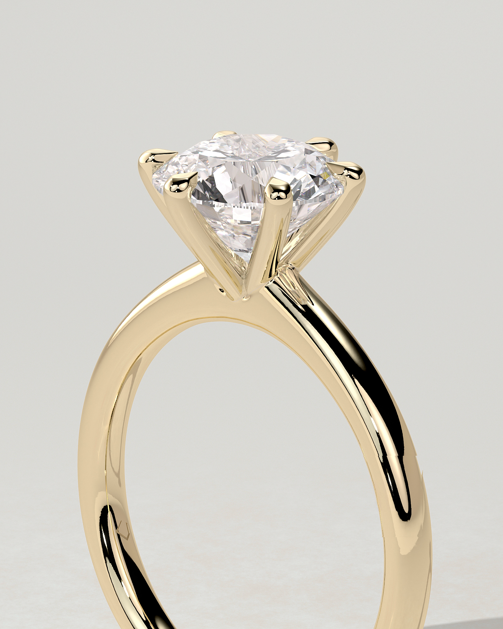 Daniela Solitaire Round Ring