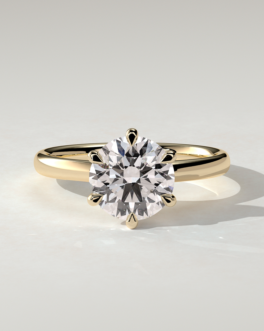 Daniela Solitaire Round Ring