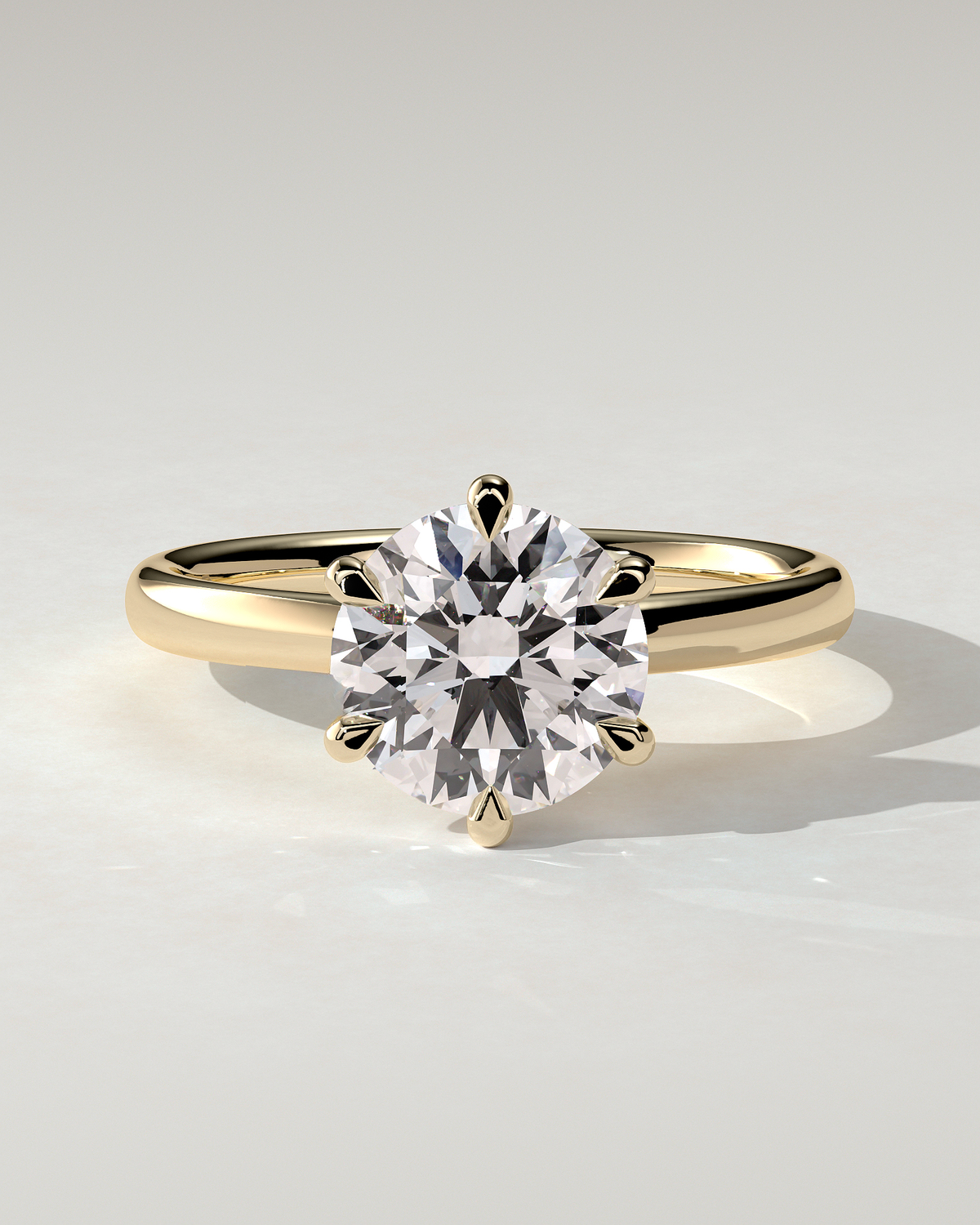 Daniela Solitaire Round Ring