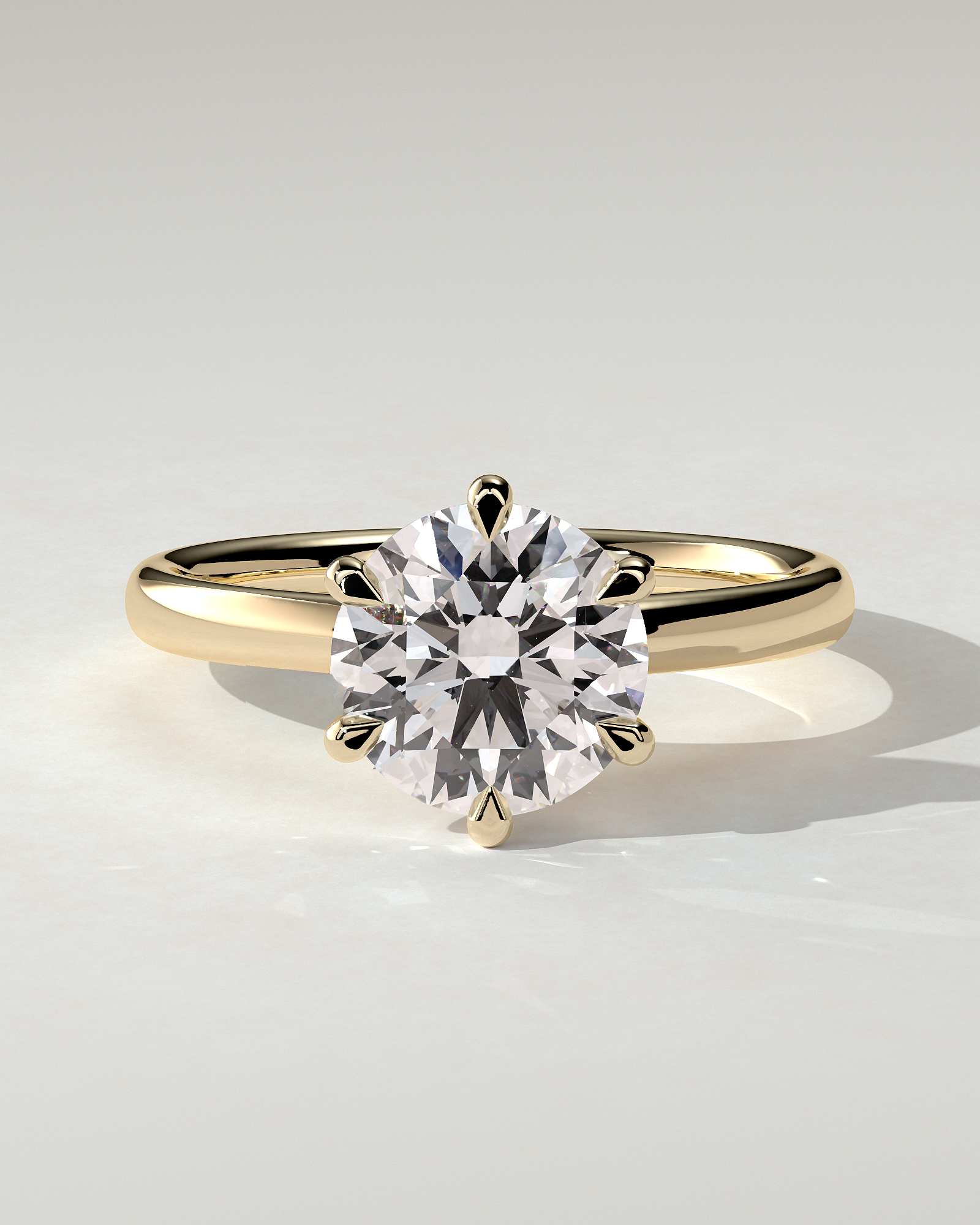 Daniela Solitaire Round Ring