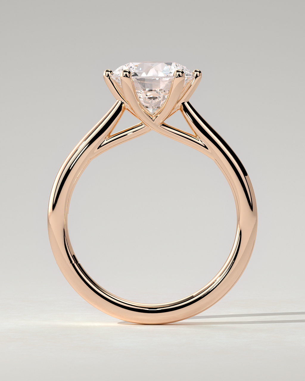Delilah Solitaire Round Ring