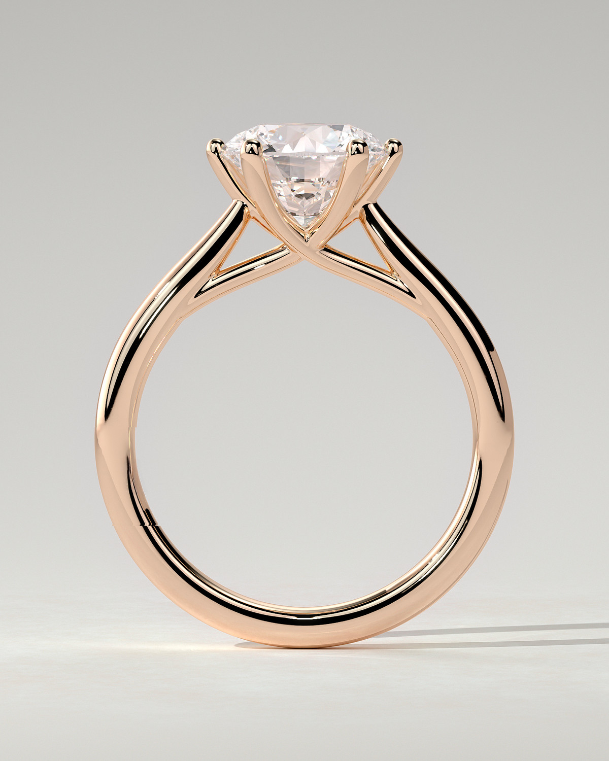 Delilah Solitaire Round Ring