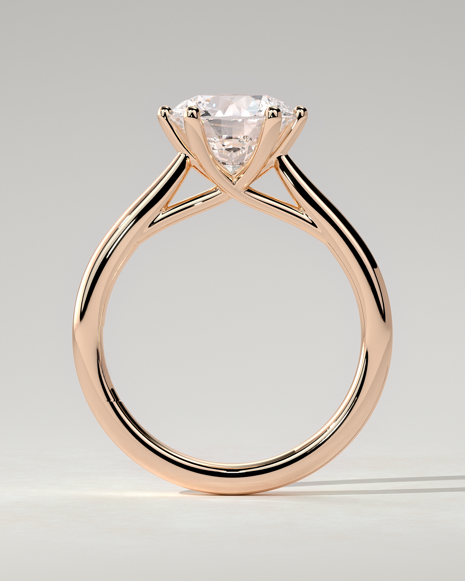 Delilah Solitaire Round Ring