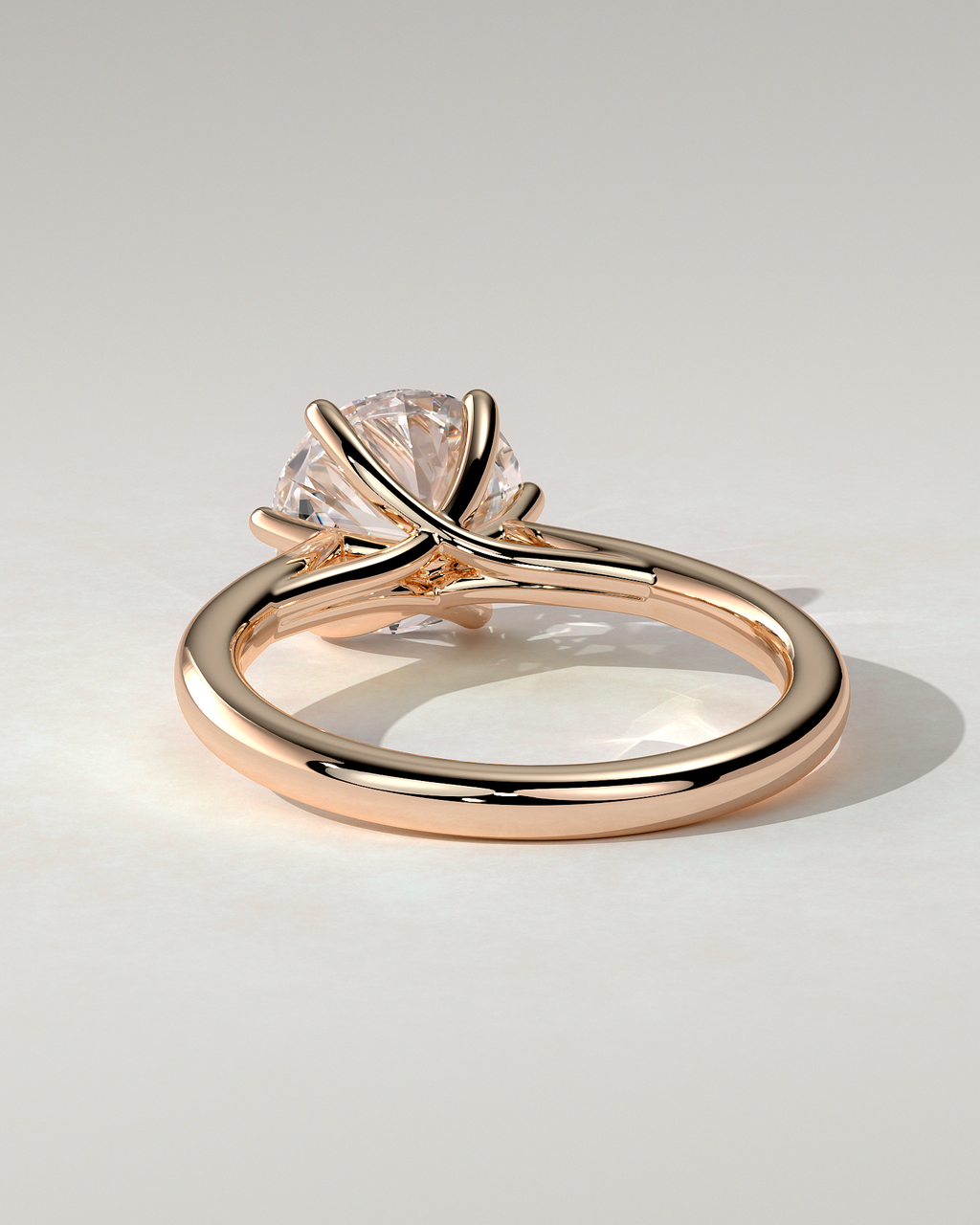 Delilah Solitaire Round Ring