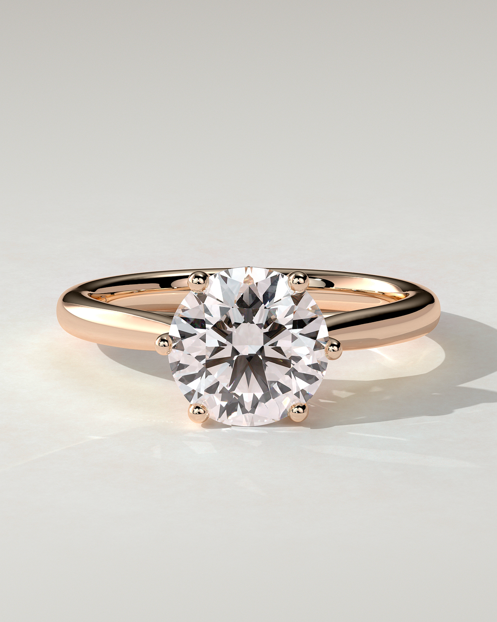 Delilah Solitaire Round Ring