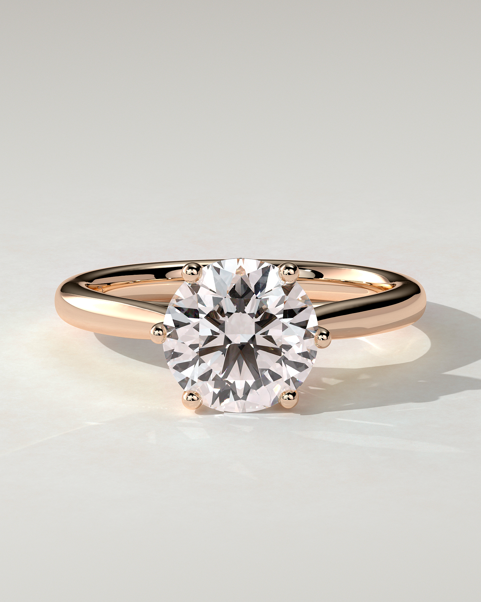 Delilah Solitaire Round Ring