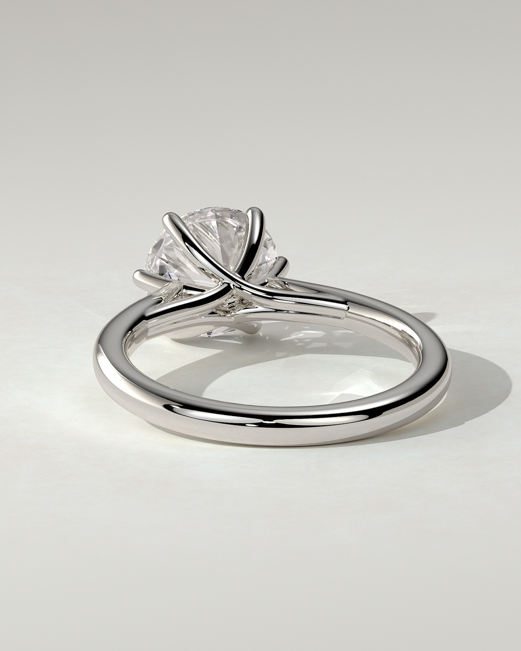 Delilah Solitaire Round Ring