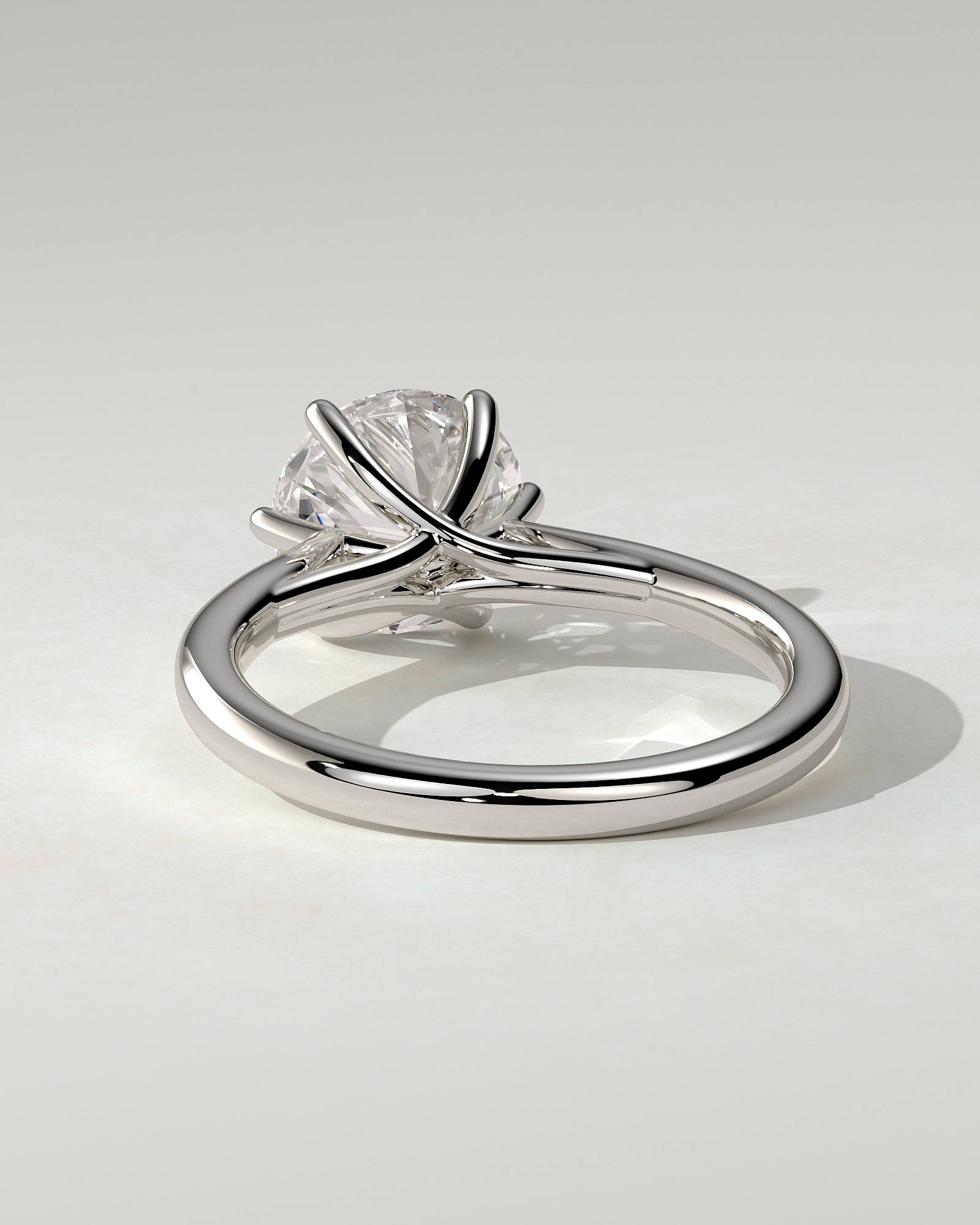 Delilah Solitaire Round Ring