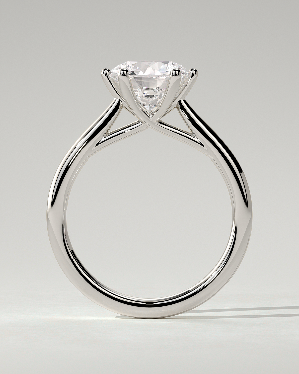Delilah Solitaire Round Ring