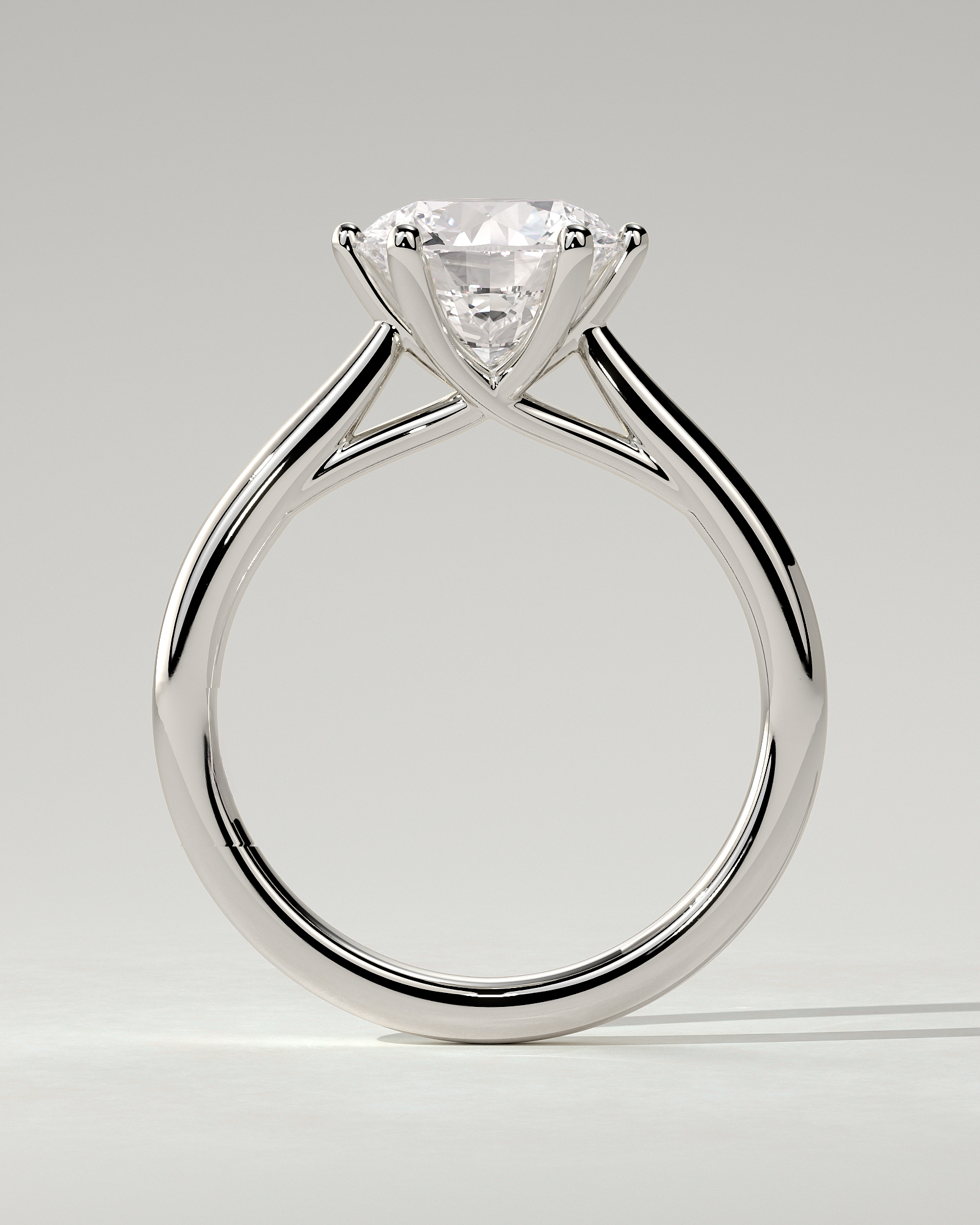 Delilah Solitaire Round Ring