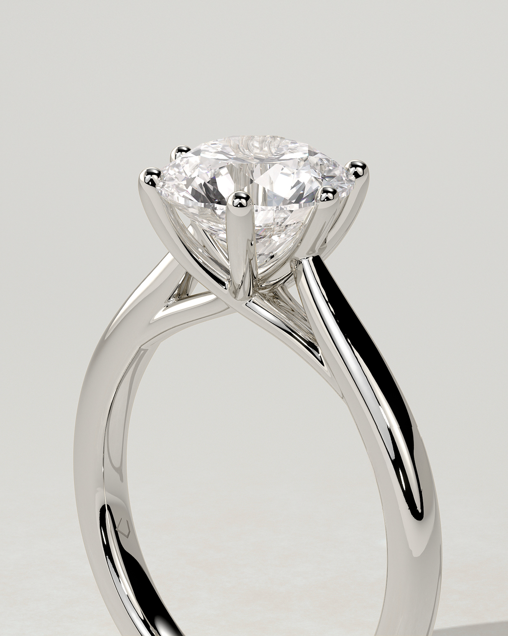 Delilah Solitaire Round Ring