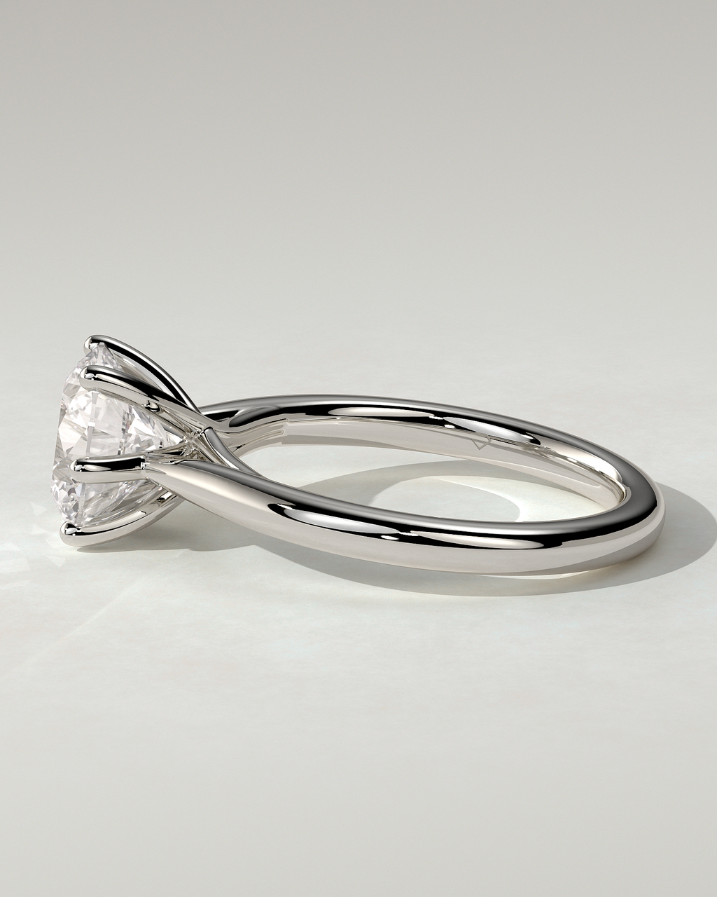 Delilah Solitaire Round Ring