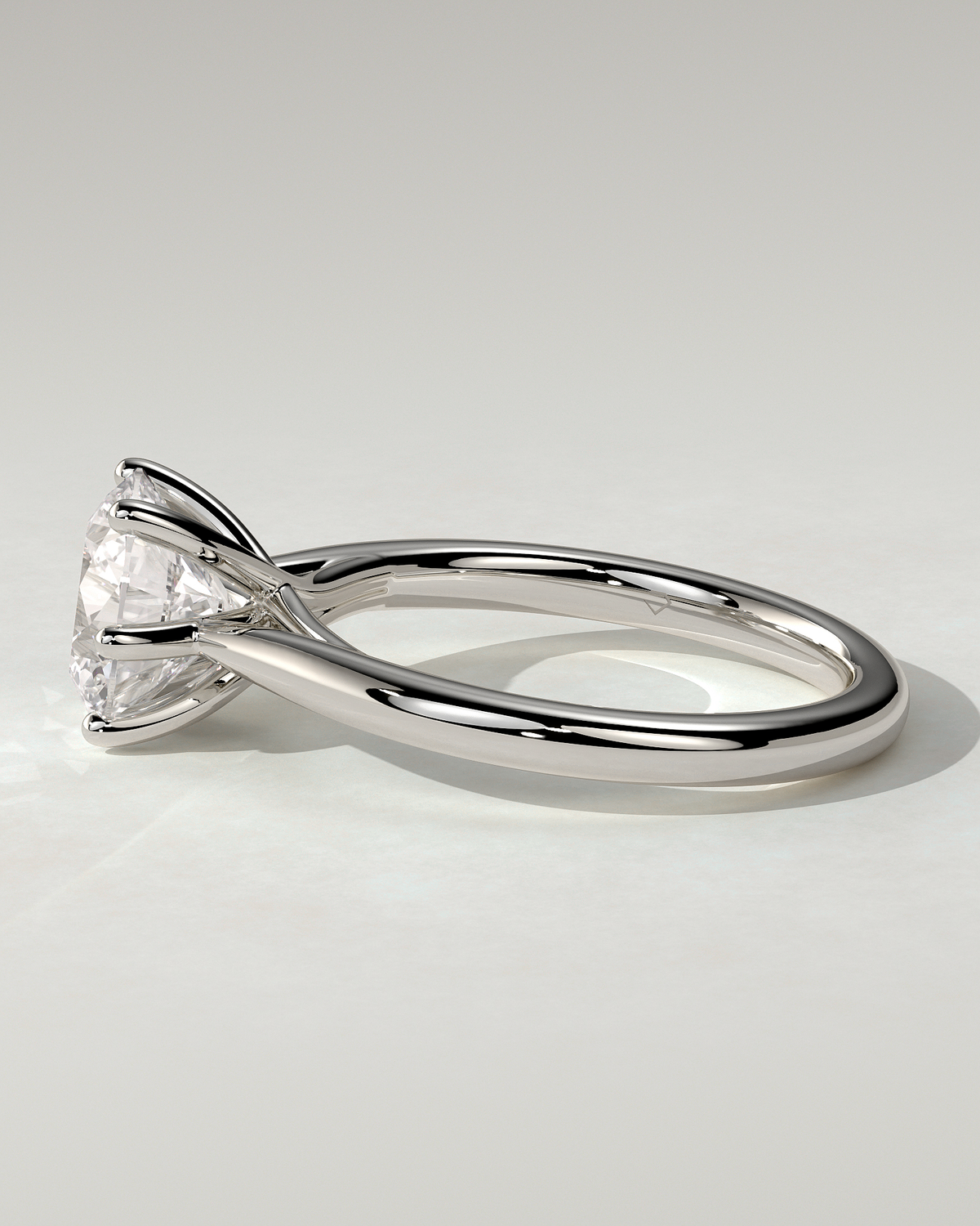 Delilah Solitaire Round Ring