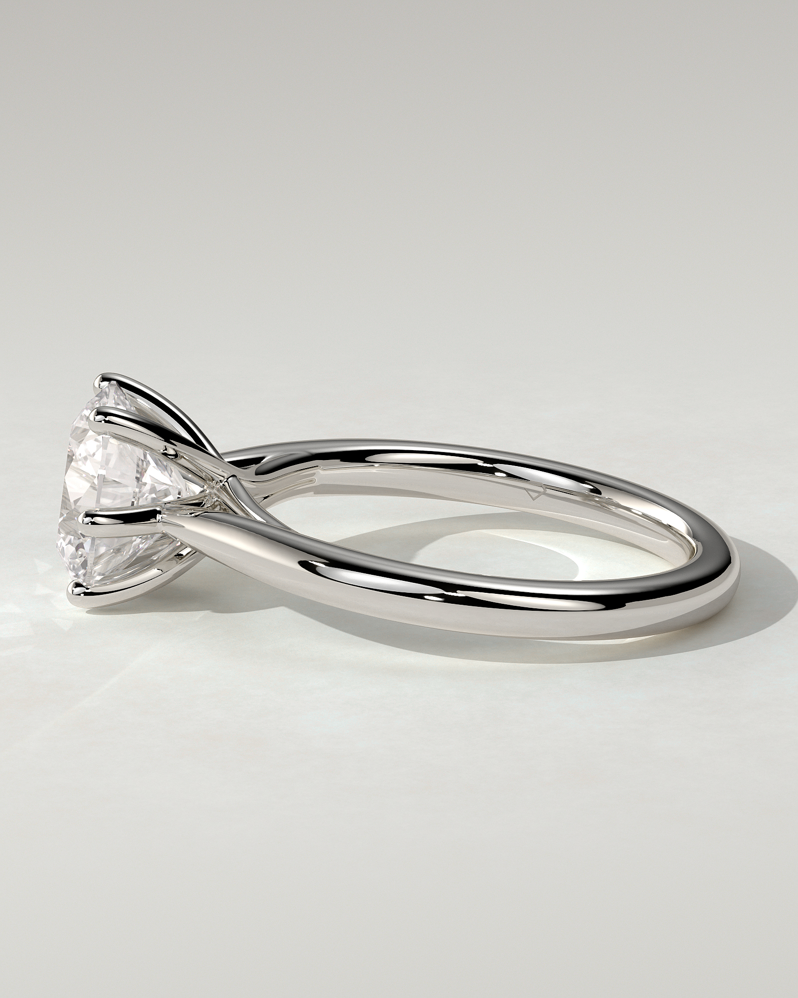 Delilah Solitaire Round Ring