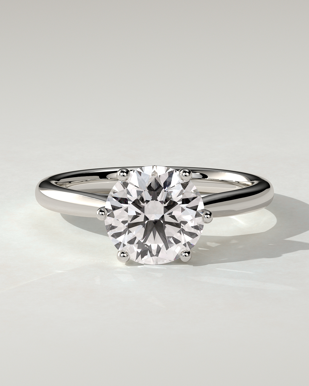 Delilah Solitaire Round Ring