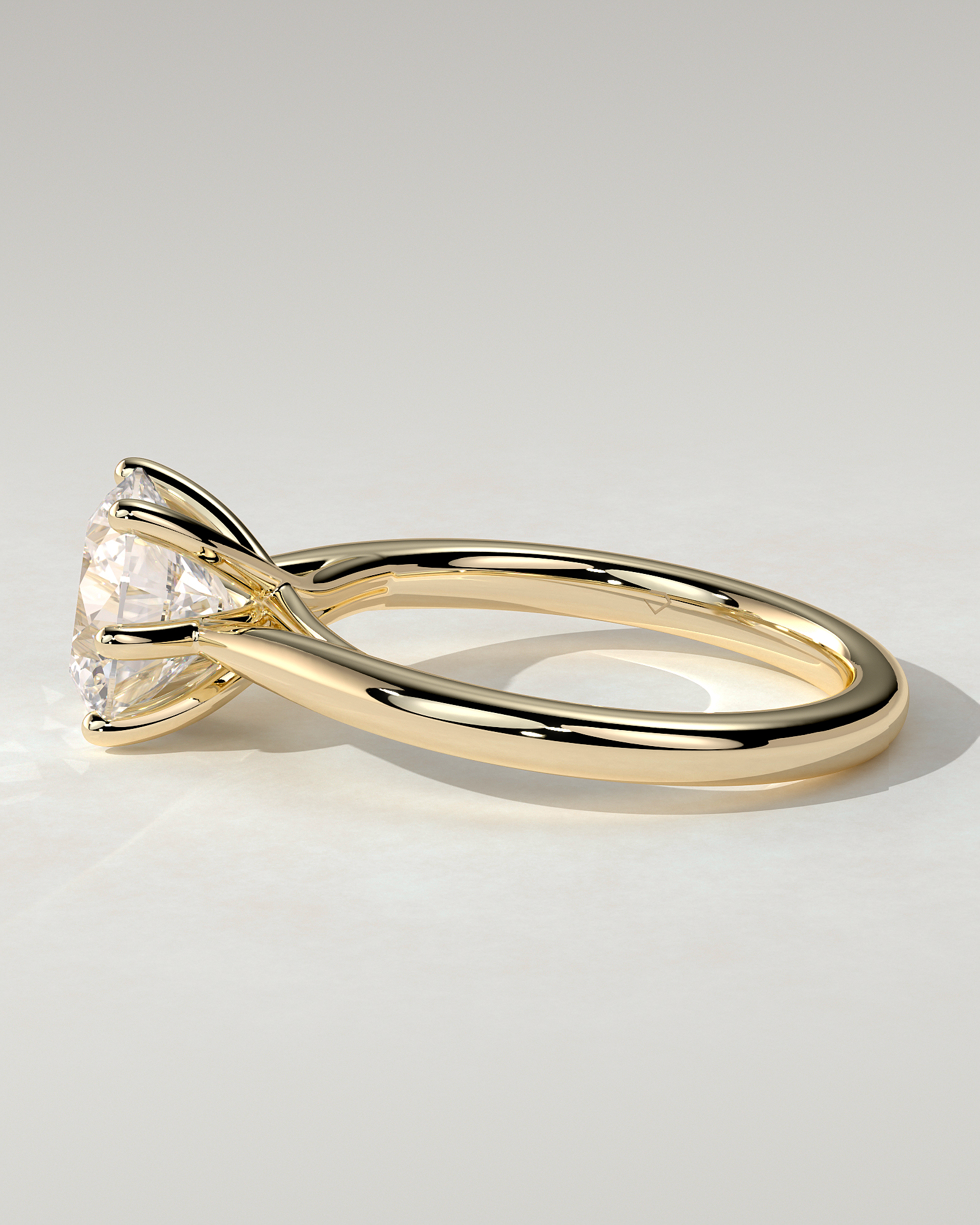 Delilah Solitaire Round Ring