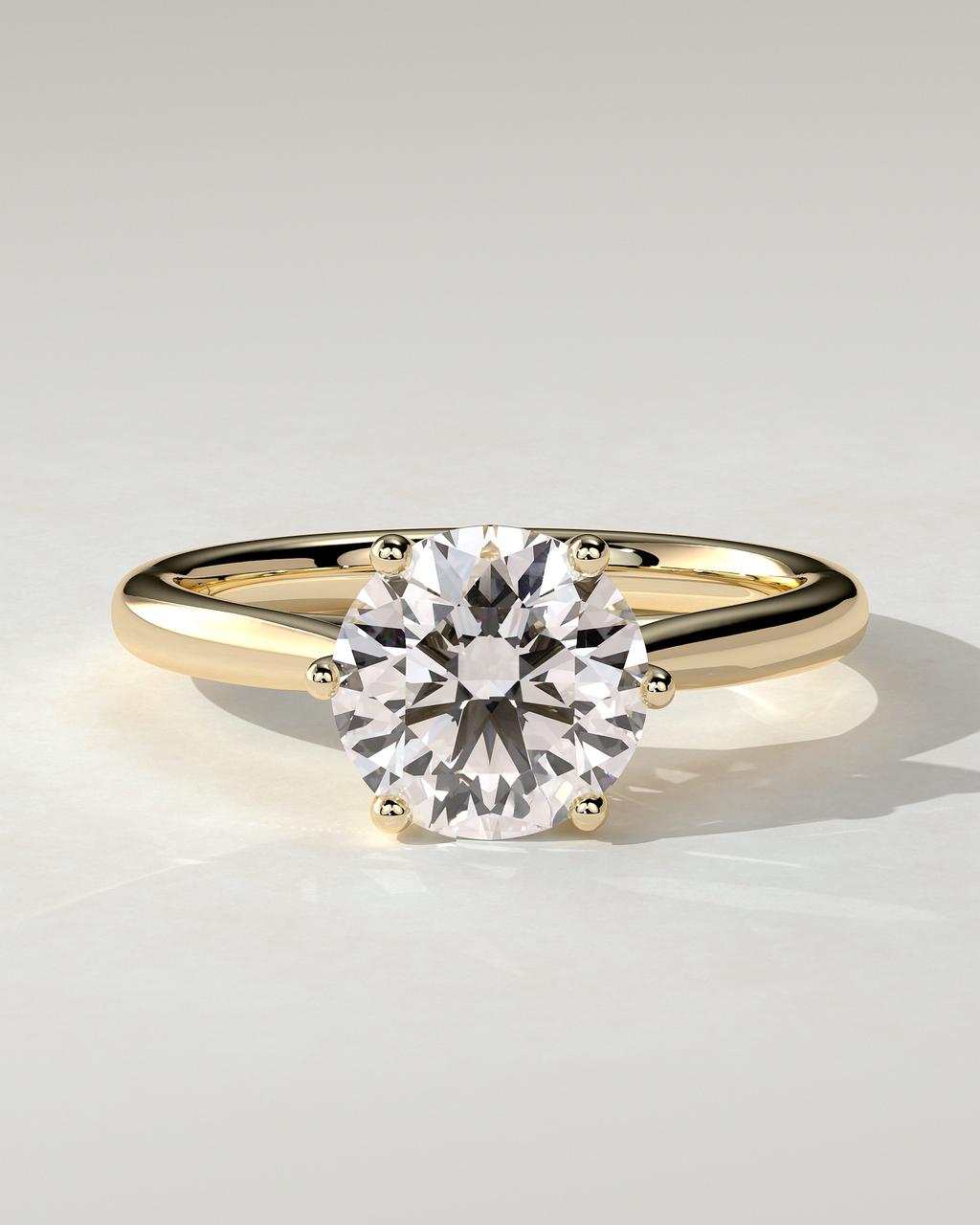 Delilah Solitaire Round Ring